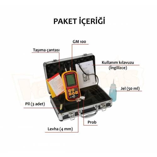 Ayt Benetech Gm100 Ultrasonik Kalınlık Ölçer