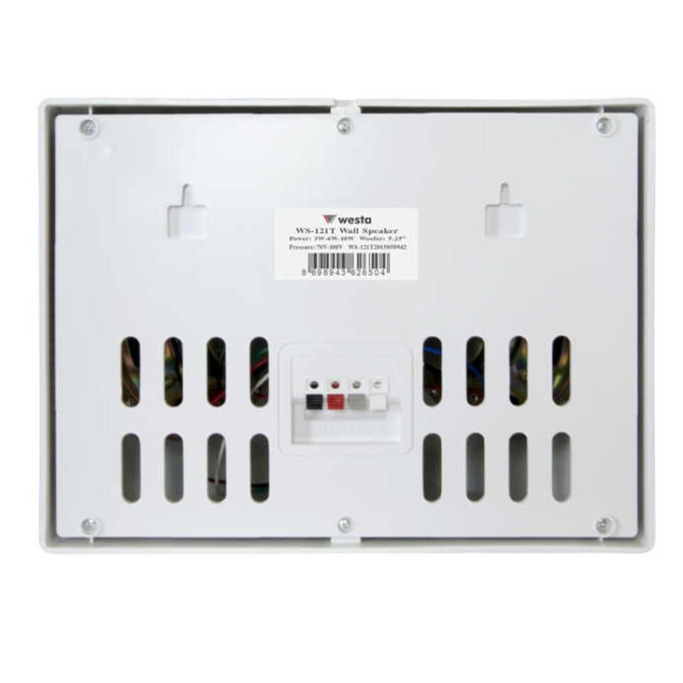 Westa WS-121T Beyaz 12 Cm Çift Yönlü 10 Watt 70-100V Trafolu Sütun Hoparlör Duvar Tipi Kolon