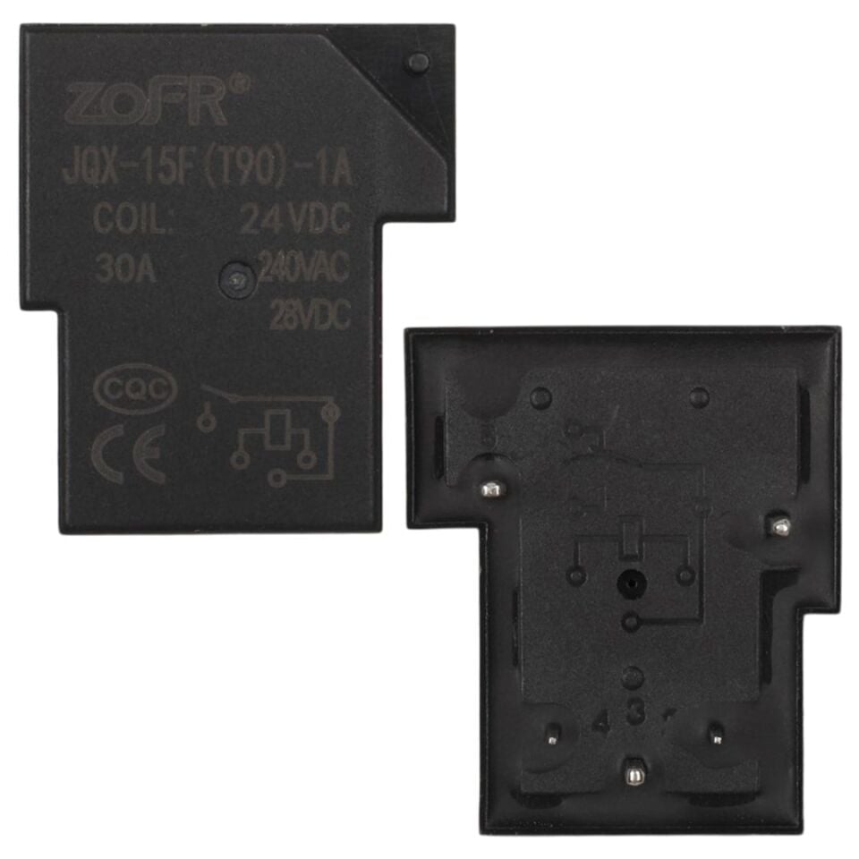 Ayt 24V 30A 5 Pin Röle (JQX-15F-T90-24VDC)