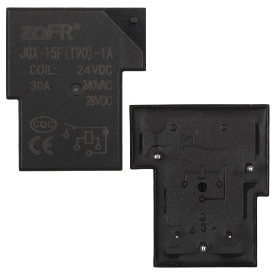 Ayt 24V 30A 5 Pin Röle (JQX-15F-T90-24VDC)