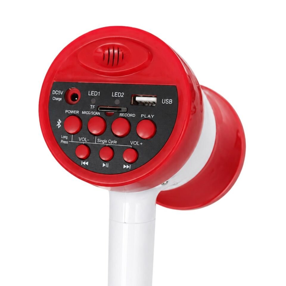 Magicvoice 619U 50 Watt Şarj Edilebilir El Megafonu Bluetooth Ve Ses Kayıt Destekli Megafon