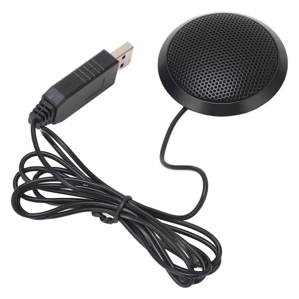 Haiki HK-102 USB 1.5 Metre Kablolu Kondenser Masaüstü Toplantı Podcast Mikrofonu