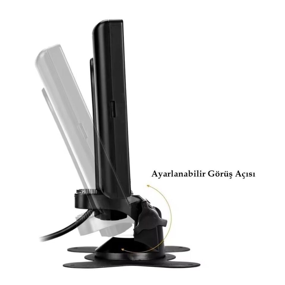 Powermaster 7 İnç 17 Ekran 2 Kanal Dijital Oto Monitör 12-24 Volt Araç İçi Monitör Rca Soketli Kamera Bağlabilir