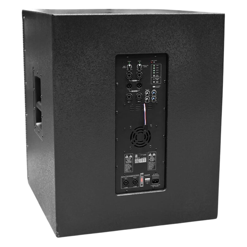 Shile PRZZ12AU 1200W RMS Aktif Ses Sistemi 18'' Subwoofer 120OZ 4 Satellite Kule Seti DSP Kontrollü Bluetooth/TWS/MP3 Full Paket