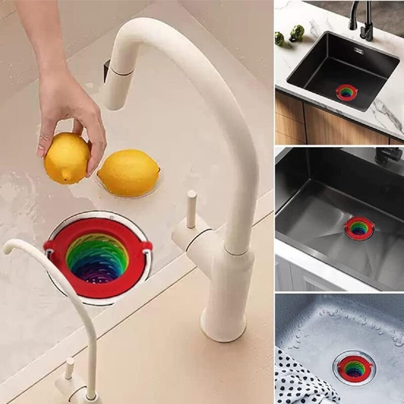 Ayt Sunup Renkli Mutfak Lavabo Süzgeci Drenaj Mutfak Gider Süzgeç
