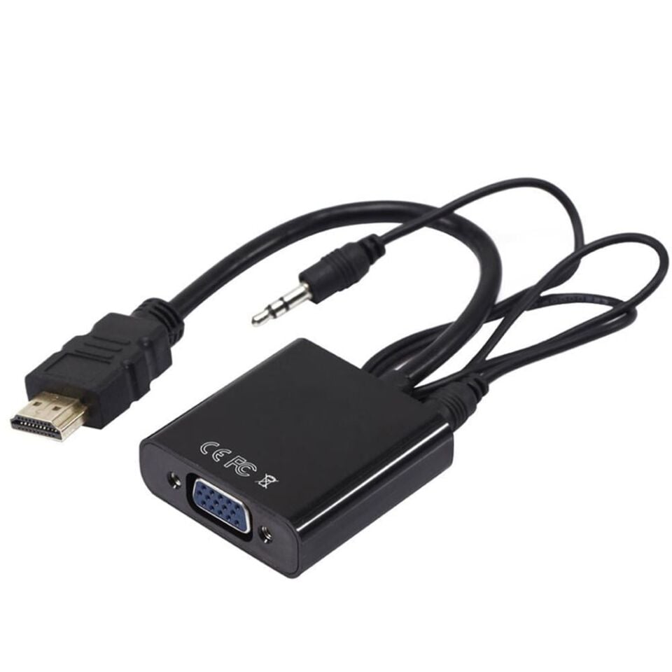 Ayt Powermaster Pm-32015 Hdmı To Vga Çevirici Adaptör Ses Çıkışlı Hdmı Girişini Vga Çıkışına Dönüştürücü