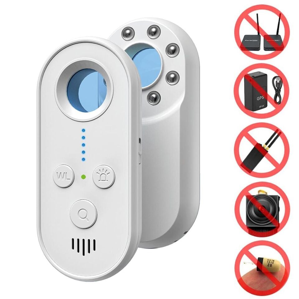 Ayt Sunup SN-24873 Taşınabilir Anti Casus Sinyal Dedektörü Böcek Bulucu Kamera Ses Kayıt Tespit Edici