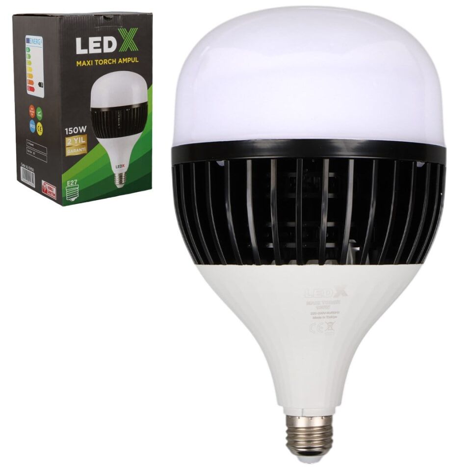 Ledx AL-TH150 Akım Korumalı 150 Watt 13500 Lümen E27 Beyaz Maxi Kristal Torch Led Ampul