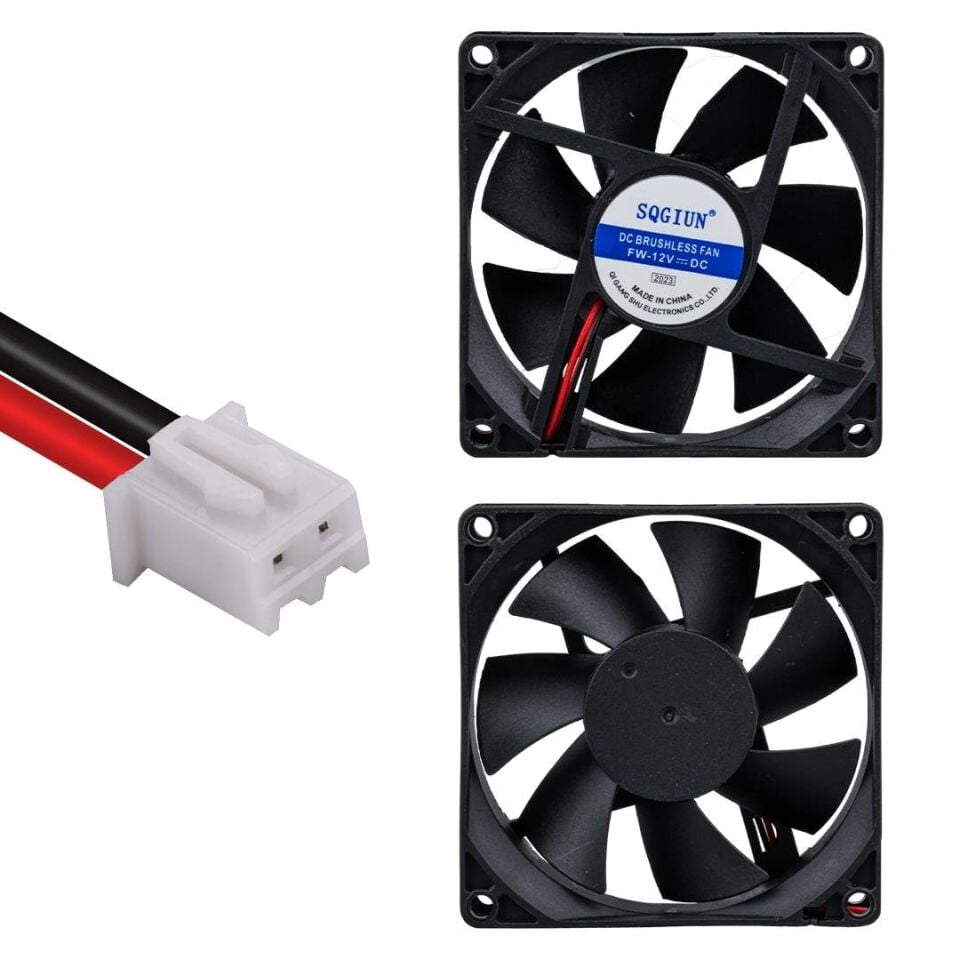 Ayt Powermaster IC-216 Fırçasız DC Fan 80X80x25mm 12 Volt 3 Pin 8x82.5 Cm Soğutucu Fan