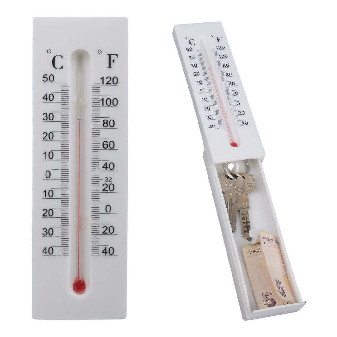 Ayt Sunup SN-24891 Dekoratif Gizli Bölmeli Termometre Ev Tipi Duvar Termometresi