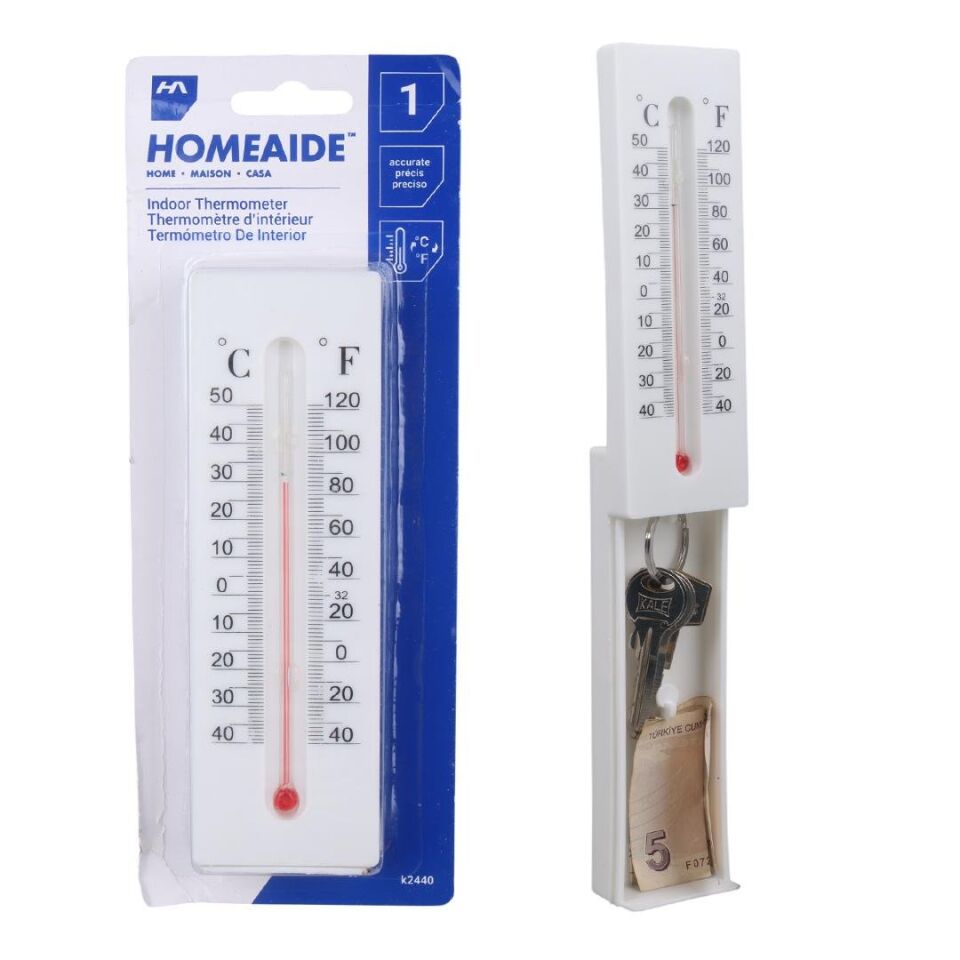 Ayt Sunup SN-24891 Dekoratif Gizli Bölmeli Termometre Ev Tipi Duvar Termometresi