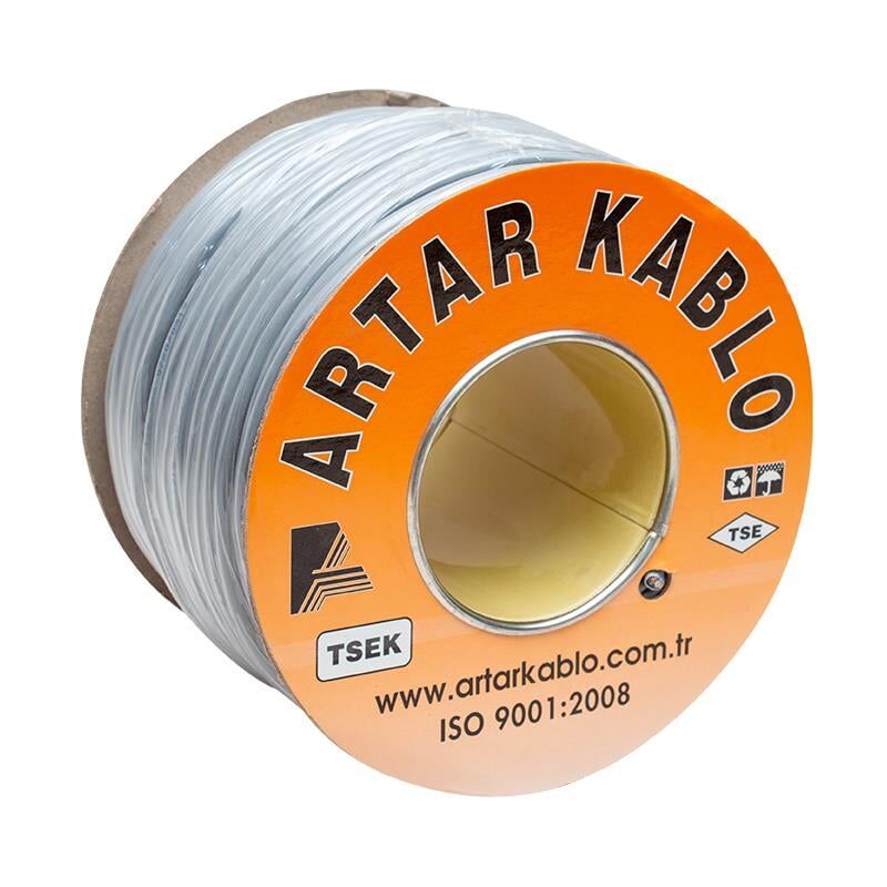 Artar 2x1.5 Mm Liycy Blendajlı 100 Metre Bakır Hoparlör Kablosu Ses Sistemi Kablosu