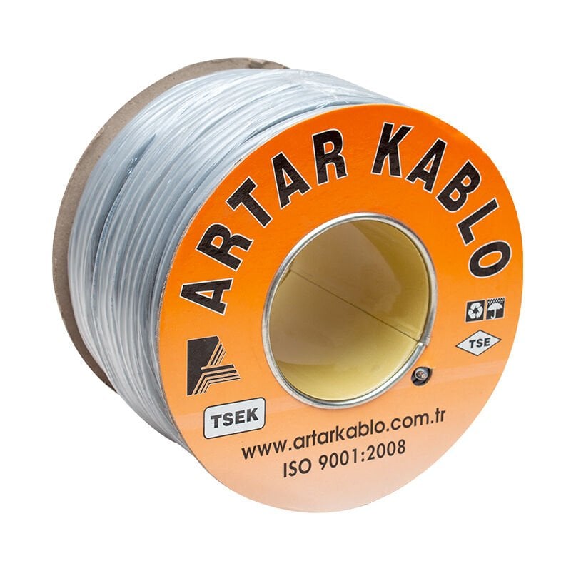 Artar 2x1.5 Mm Liycy Blendajlı 100 Metre Bakır Hoparlör Kablosu Ses Sistemi Kablosu