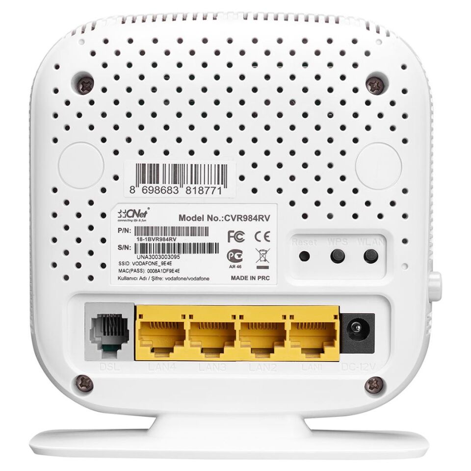Cnet CVR984RV ADSL2 / VDSL2 300MBPS 4 Port Modem Router