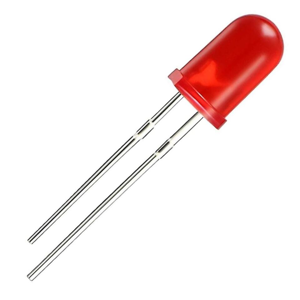 HALMET LED 5MM ŞEFFAF KIRMIZI