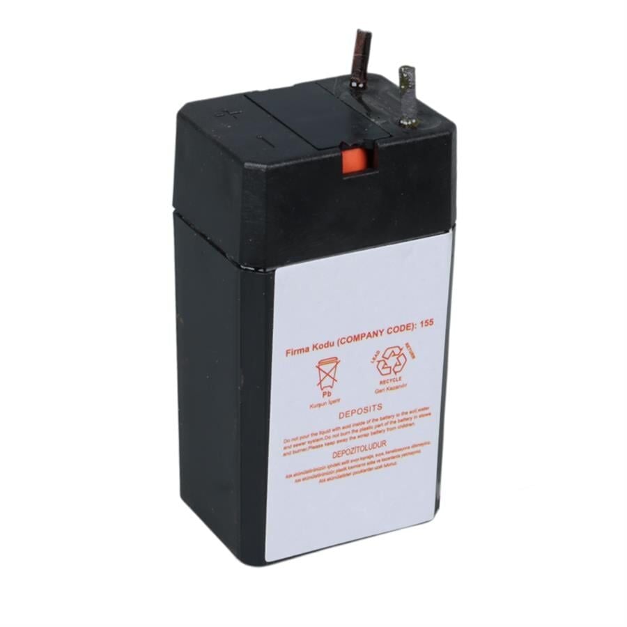 Ayt Yokohama YH-40.3 4 Volt - 0.3 Amper Akü 25.5x19.5x48 mm Yeni Tarihli Taze Akü