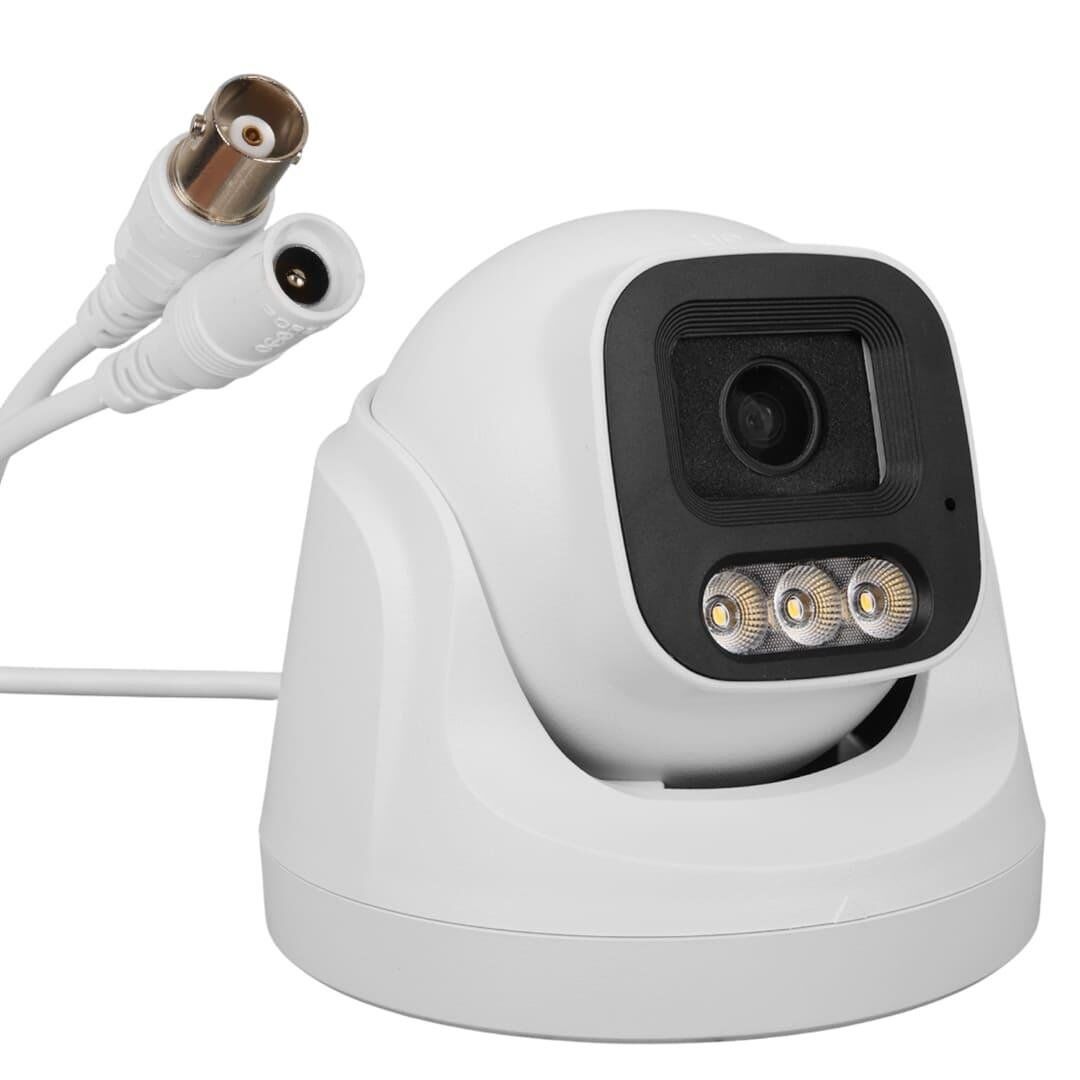 Plato PL-37711 AHD Dome Güvenlik Kamera 2MP 3.6MM 3 Warm Led Sesli Renkli Gece Görüş Mikrofonlu