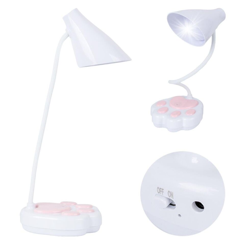 Powermaster Şarjlı Masa Lambası 20 Ledli 40 Cm 2.5 Watt Esnek Bükülebilir Kitap Okuma Masa Lambası