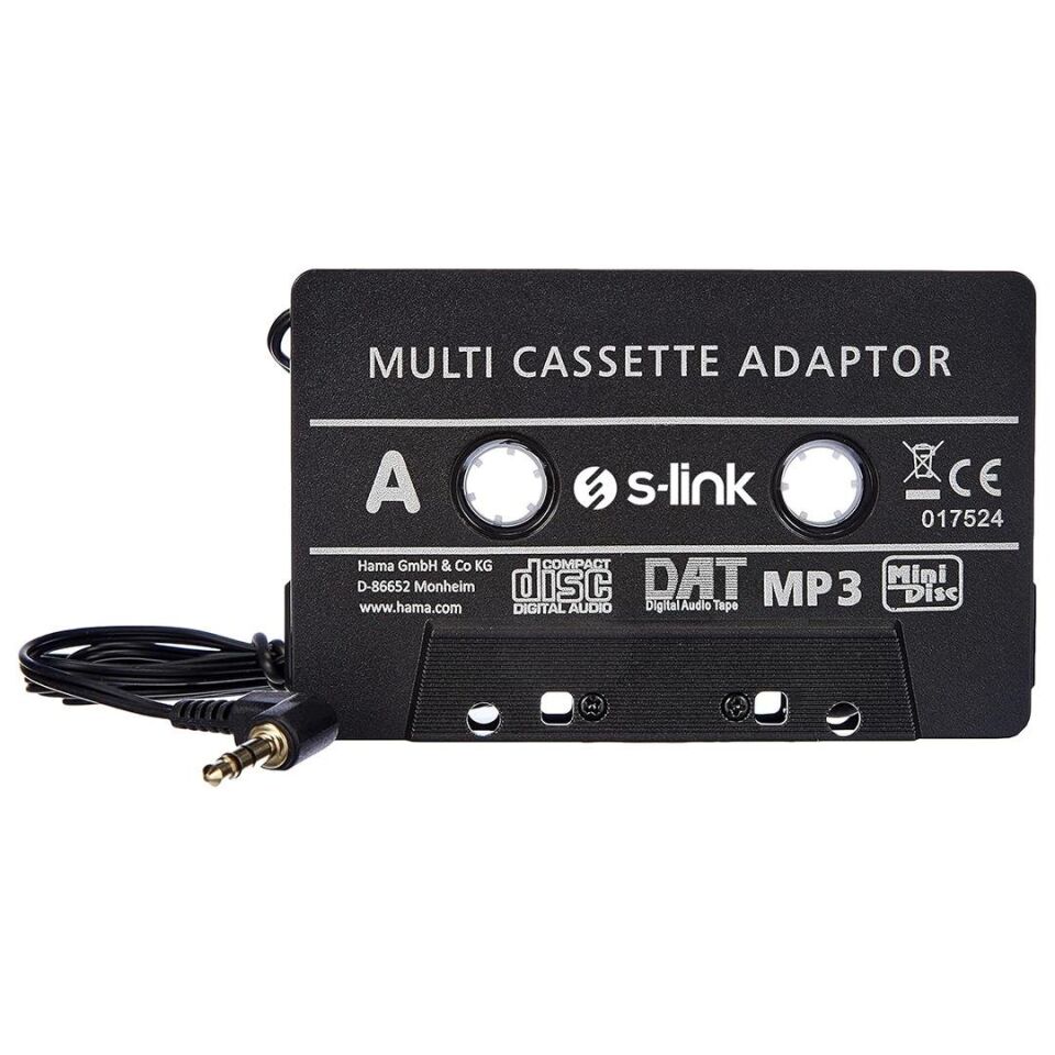 S-Link SLX-AD40 Kasetten MP3 Çalar Kaset Adaptörü (Telefonunuzu Kasetli Radyolara Uyumlu Hale Getirir)