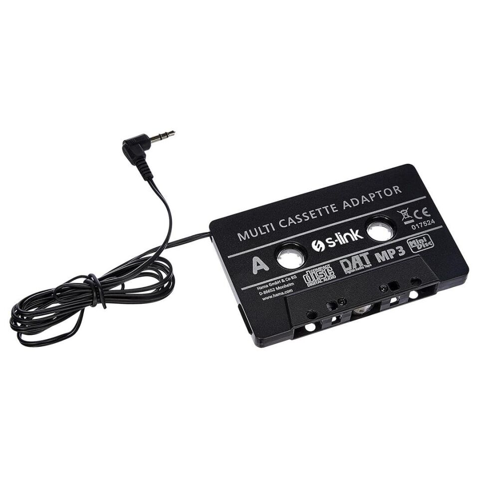 S-Link SLX-AD40 Kasetten MP3 Çalar Kaset Adaptörü (Telefonunuzu Kasetli Radyolara Uyumlu Hale Getirir)
