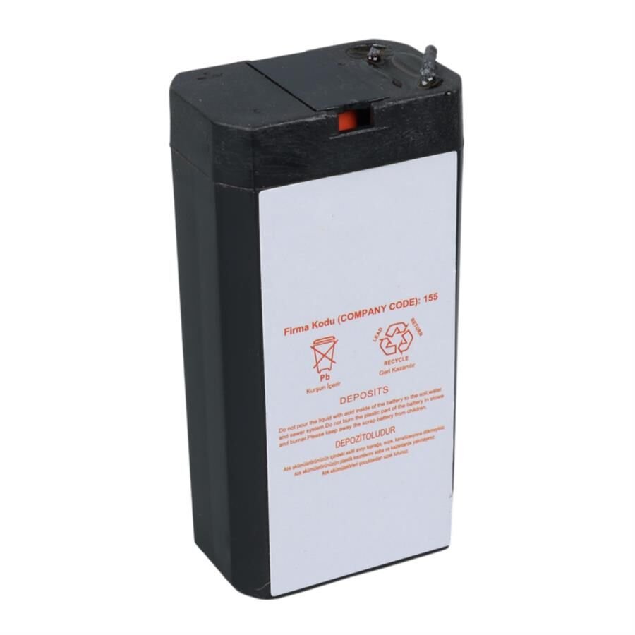 Ayt Yokohama YH-40.7 4 Volt 0.7 Amper Akü 34x22x64 mm Yeni Tarihli Taze Akü