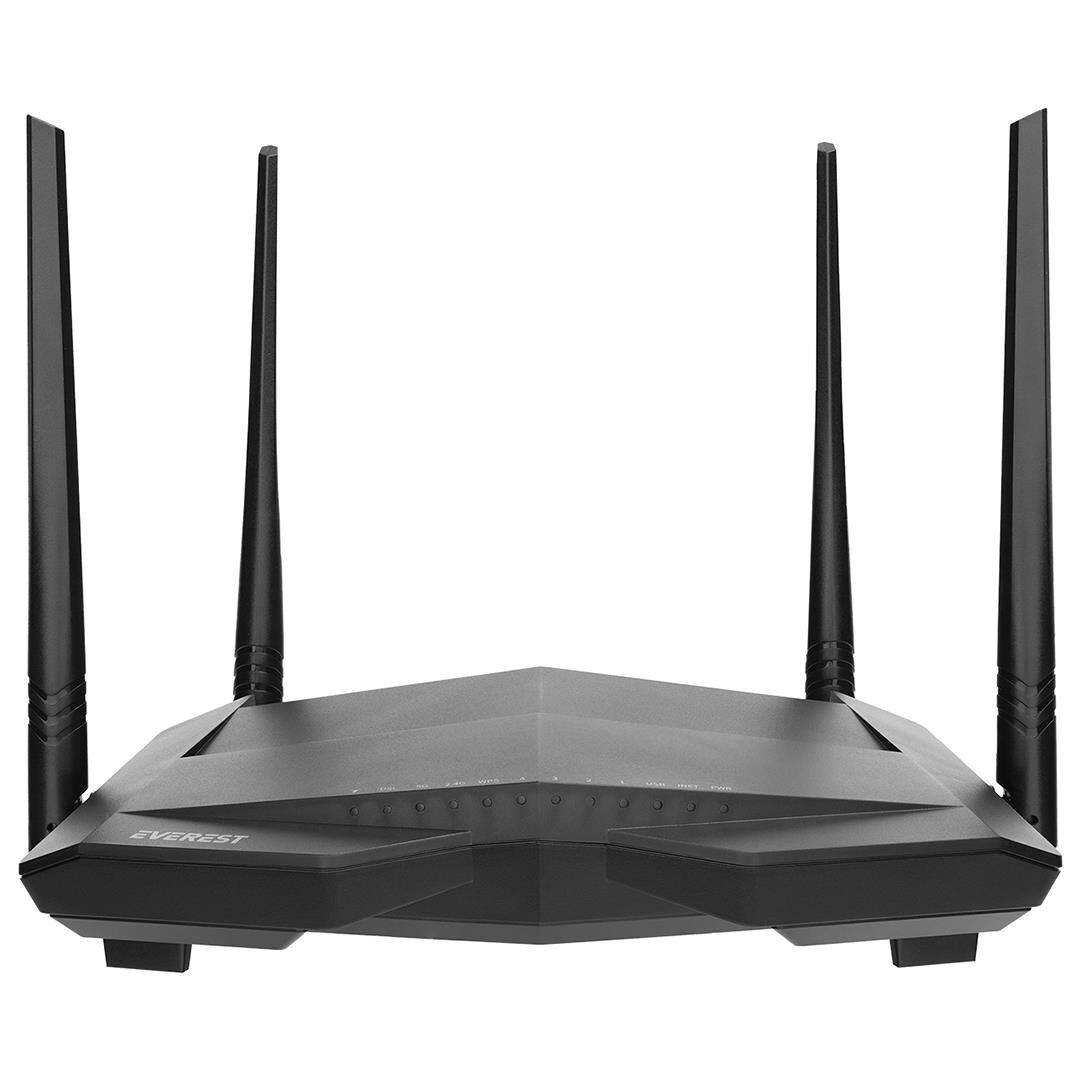 Everest SG-V1200 AC1200 Dualband Wi-Fi Gigabit VDSL2/ADSL2 4*5Dbi Antenli Kablosuz Modem Router