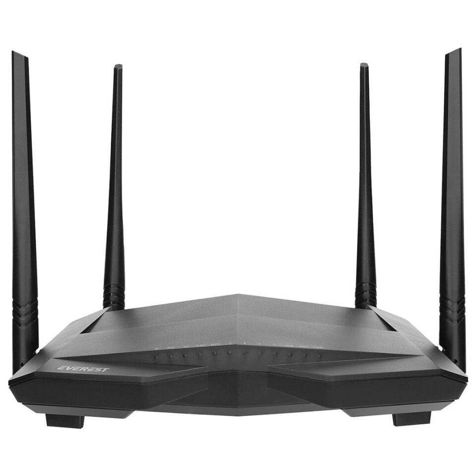 Everest SG-V1200 AC1200 Dualband Wi-Fi Gigabit VDSL2/ADSL2 4*5Dbi Antenli Kablosuz Modem Router