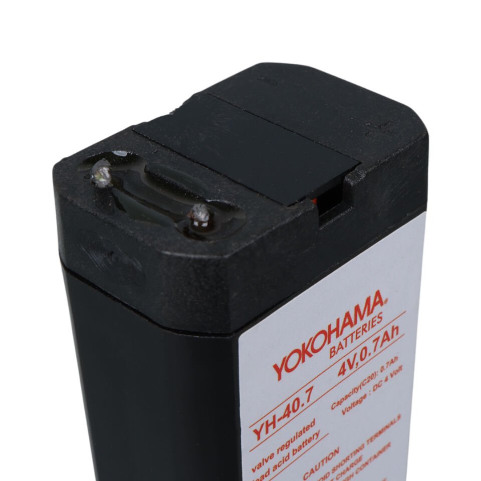 Ayt Yokohama YH-40.7 4 Volt 0.7 Amper Akü 34x22x64 mm Yeni Tarihli Taze Akü