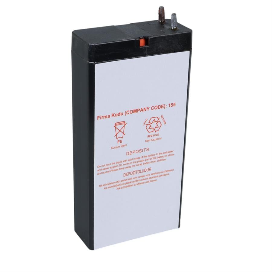 Ayt Yokohama YH-42.3 4 Volt 2.3 Amper Akü 49x96x22 mm Yeni Tarihli Taze Akü