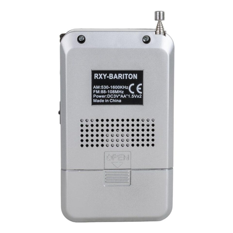 Roxy Rxy-Bariton Cep Tipi Mini Analog El Radyo Küçük Mutfak Radyosu Deprem Çantasına Uygun