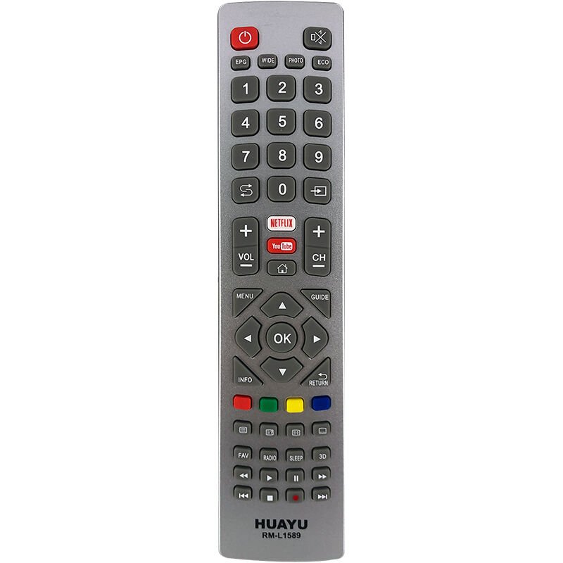 Ayt Huayu RM-L1589 Sharp Netflix Youtube Universal Lcd Led Tv Kumandası Akıllı Kumanda
