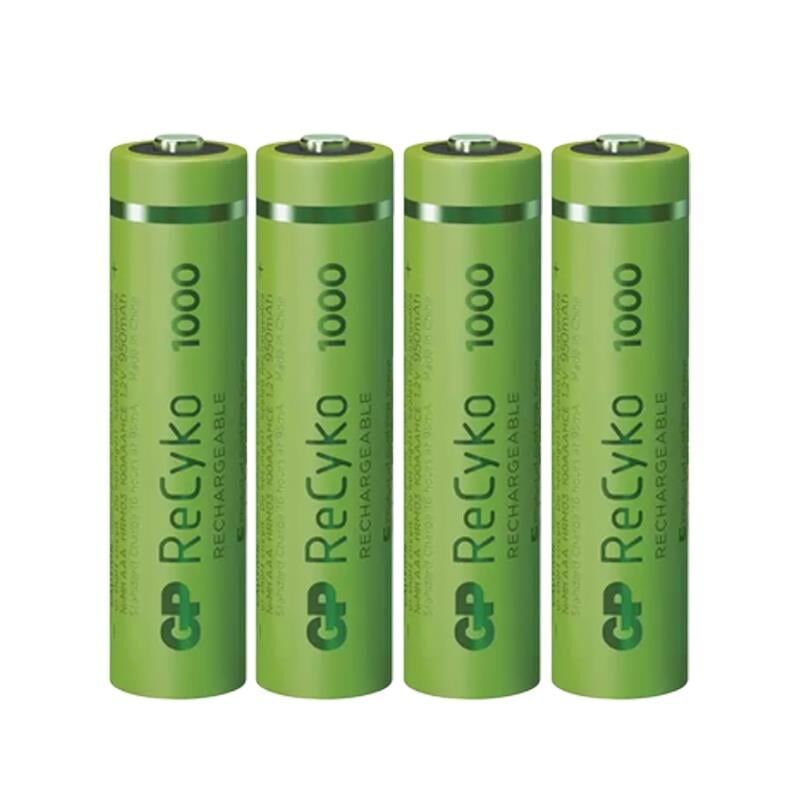 Gp Recyko 950 mAh AAA 4'lü Şarjlı İnce Kalem Pil GP100AAAHCE-2EB4 GPRHC103E001