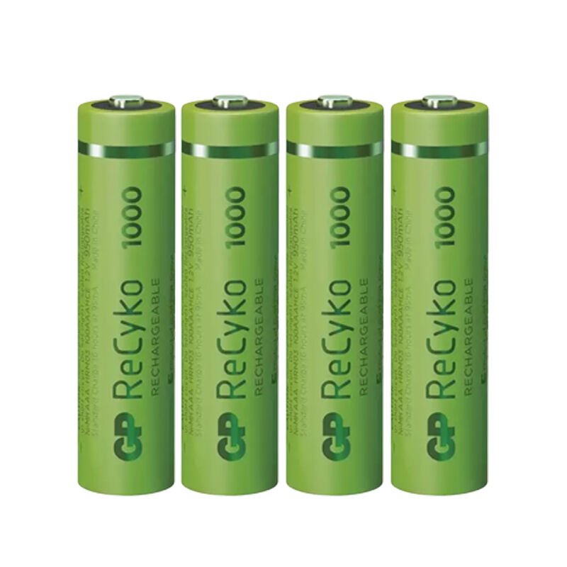 Gp Recyko 950 mAh AAA 4'lü Şarjlı İnce Kalem Pil GP100AAAHCE-2EB4 GPRHC103E001