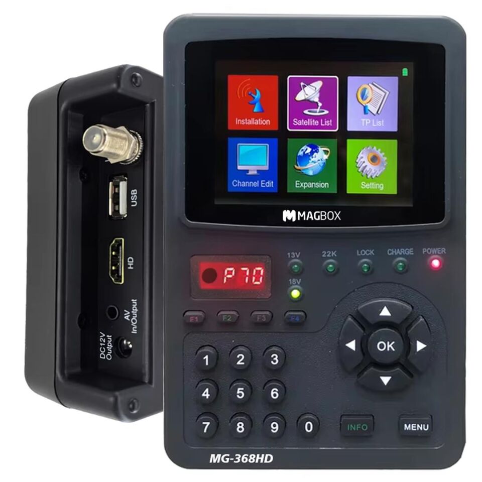 Magbox MG-368HD 3.5 İnç Full HD LCD Ekranlı Görüntülü Dijital Uydu Yön Bulucu Cihazı Aleti Uydu Ayarlama Makinası