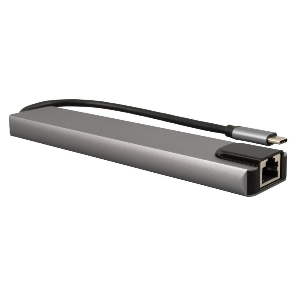 Ayt Raca RC-29630 Type-C 8 İn1 HDMI Çok Fonksiyonlu USB 3.0 Dock Station Macbook PC Playstation Xbox