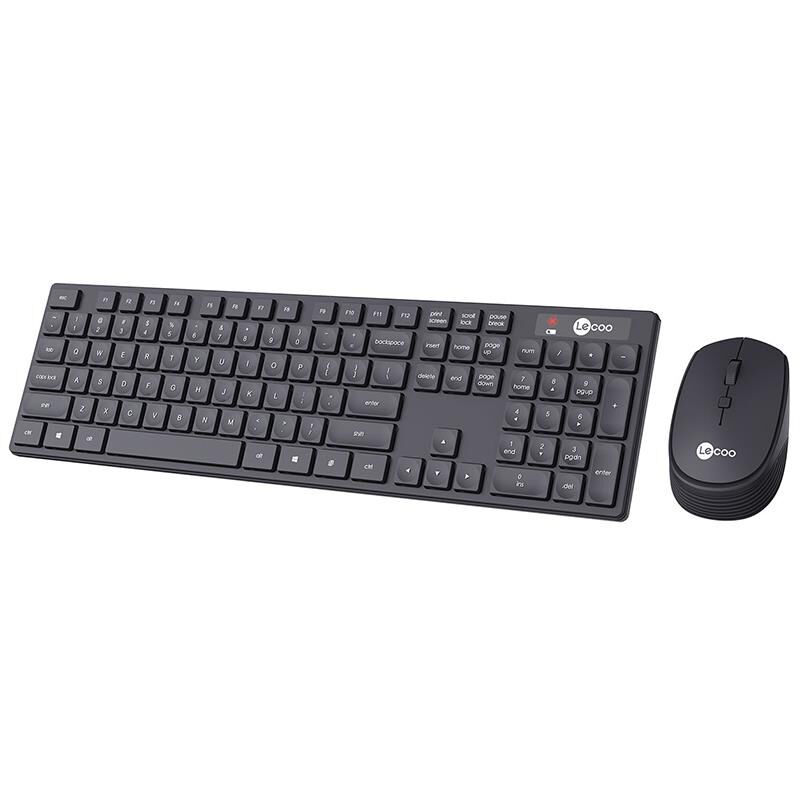 Lenovo Lecoo KM2001 Kablosuz Q Klavye Mouse Set Bilgisayar Pc Klavye Mouse Seti