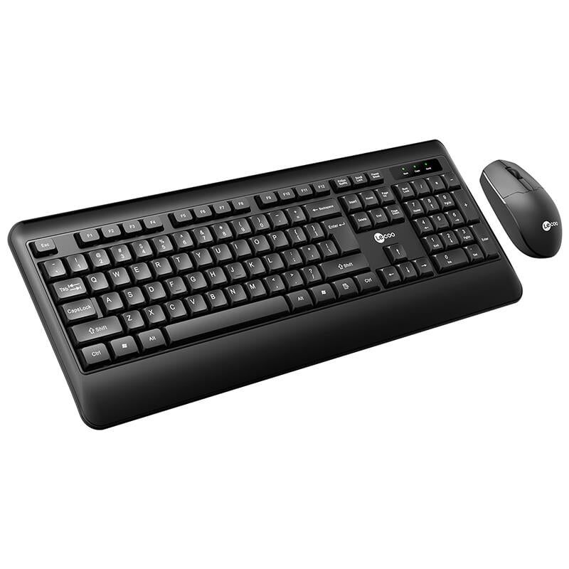 Lenovo Lecoo KW202 Kablosuz Q Klavye Mouse Set Siyah Bilgisayar Pc Klavye Mouse Seti