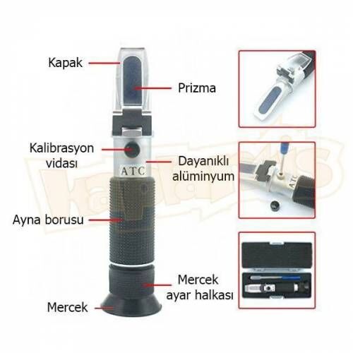 Ayt Maya Bira Şarap Refraktometresi Ölçüm Cihazı Aleti Refraktometre