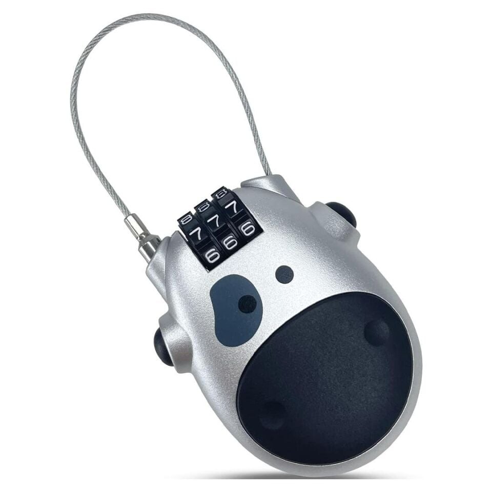 Ayt Sunup 3 Haneli Şifreli Güvenlik Kilidi Kopmaz Çelik Halatlı Bisiklet Scooter Kilit