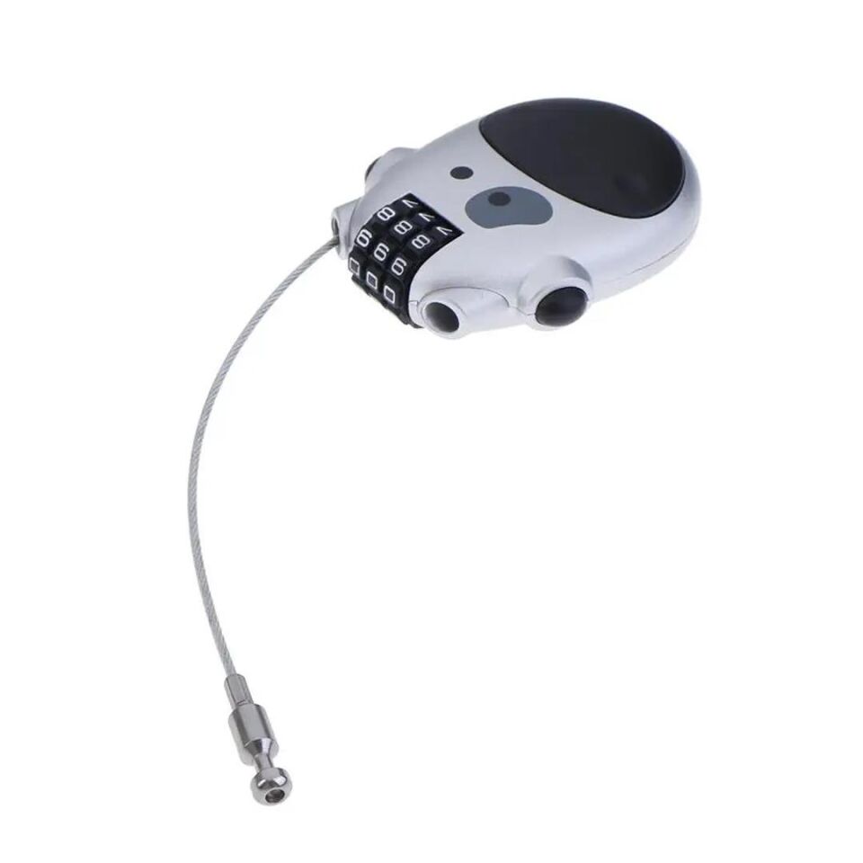 Ayt Sunup 3 Haneli Şifreli Güvenlik Kilidi Kopmaz Çelik Halatlı Bisiklet Scooter Kilit