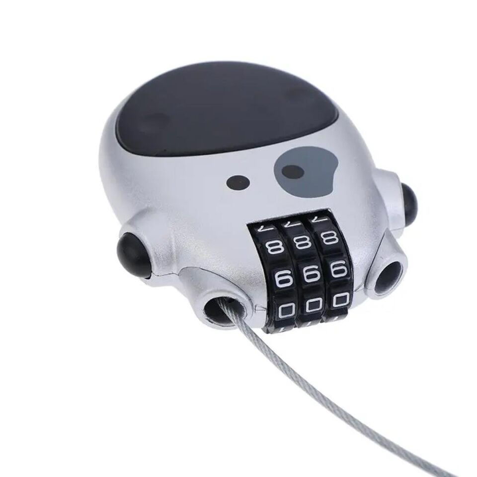 Ayt Sunup 3 Haneli Şifreli Güvenlik Kilidi Kopmaz Çelik Halatlı Bisiklet Scooter Kilit