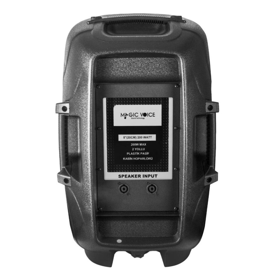 Magicvoice MV-3408 20 Cm  200 Watt Pasif Kabin Hoparlör 8 Plastik