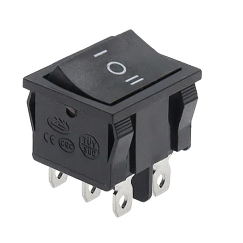 IC-130 Orta Boy Işıksız On Off On Anahtar 6 Pin 3 Kademeli Aç Kapa Düğme Buton