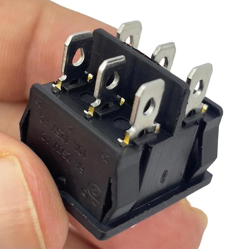 Ayt IC-130 Orta Boy Işıksız On Off On Anahtar 6 Pin 3 Kademeli Aç Kapa Düğme Buton