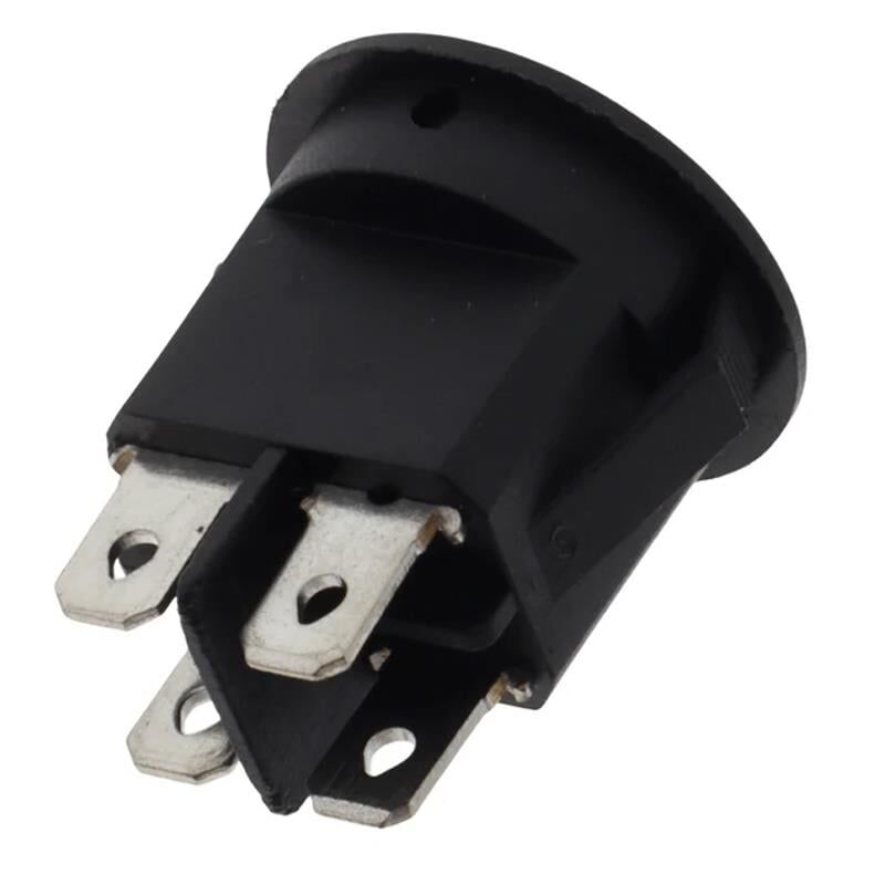 Ayt IC-131-4 Yuvarlak Işıklı On Off Anahtar 4 Pin Aç Kapa Düğme Buton 23 mm