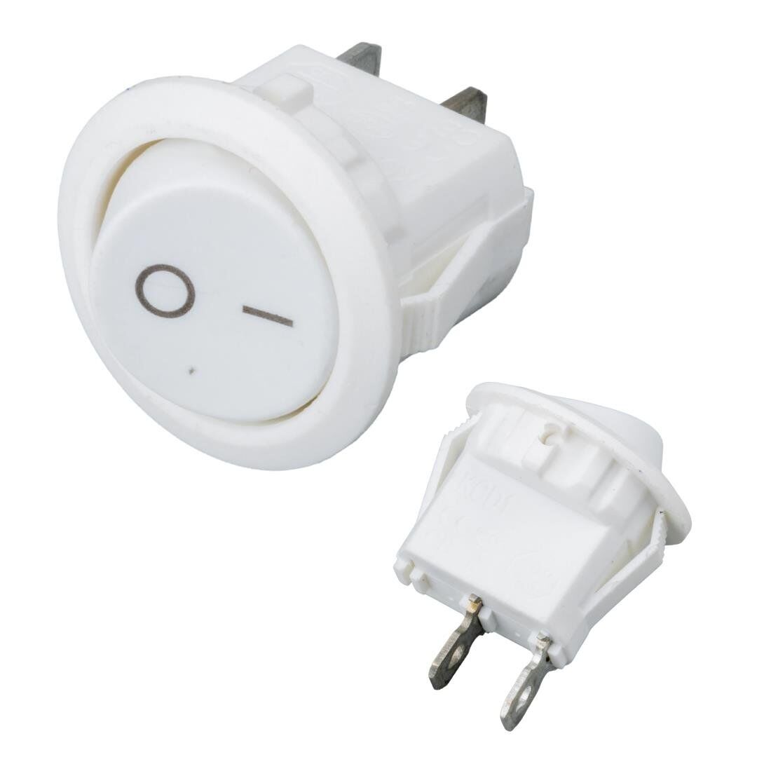 IC-133A Yuvarlak Işıksız On Off Anahtar 2 Pin Aç Kapa Düğme Buton 20 Mm