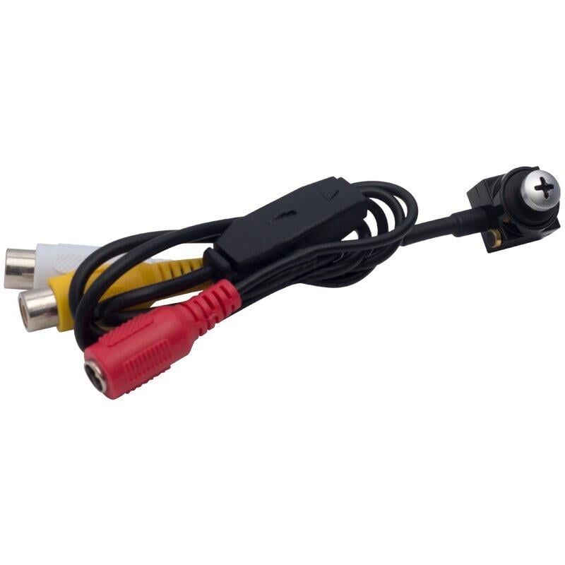 Ayt Pm-19312 3.6Mm 800 Tvl 1-4 Sensör Mikrofonlu Vida Tip Mini Kamera Dvr Kayıt Cihazı İçin Gizz li Kamera