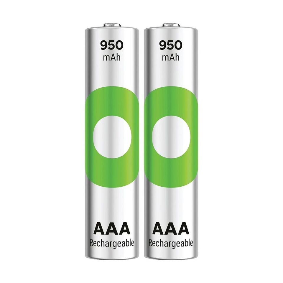 GP 950 Mah RO3 İnce Şarjlı Kalem Pil 2'li Paket