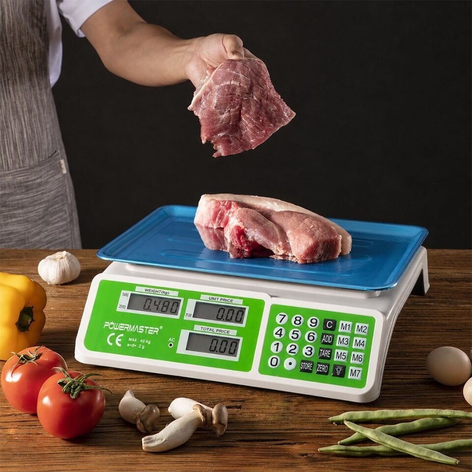 Powermaster PM-21807 40 Kg Elektronik Terazi 2 Gr Hassasiyet Elektronik Tartı