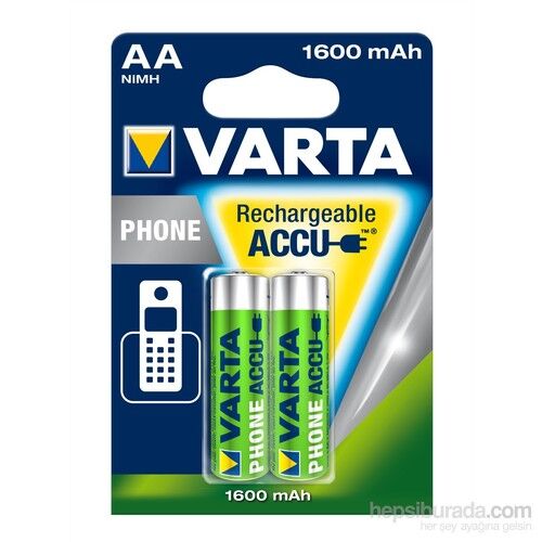 Varta T399 1.2V 1600 mAh Şarjlı AA Kalem Pil 2'li Paket